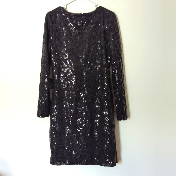 Lauren Ralph Lauren Black glittery size 12 Women's dresse. - Picture 2 of 9